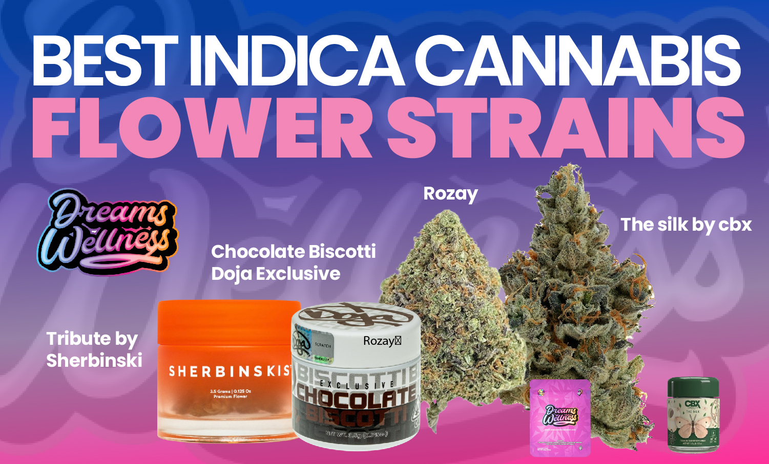 best indica cannabis flower strains