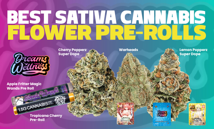 best sativa cannabis flower pre rolls