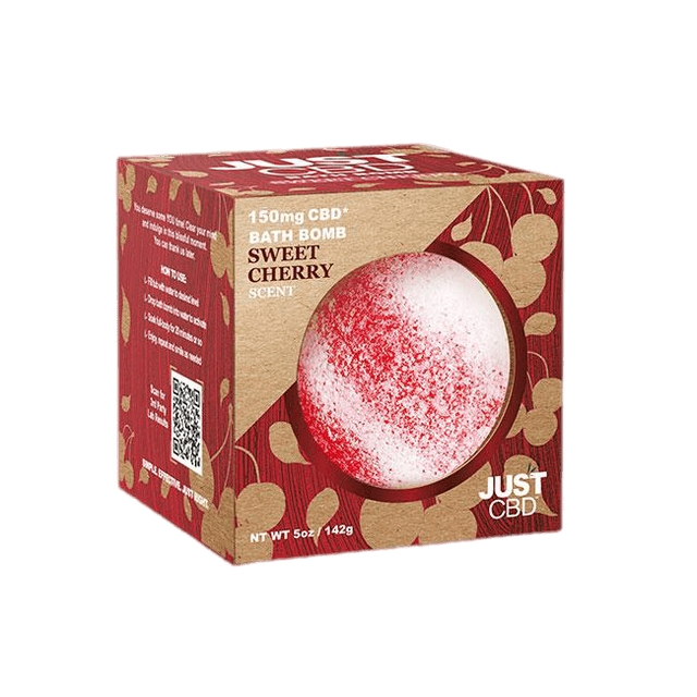 Sweet Cherry CBD Bath Bomb | 150mg Relaxation