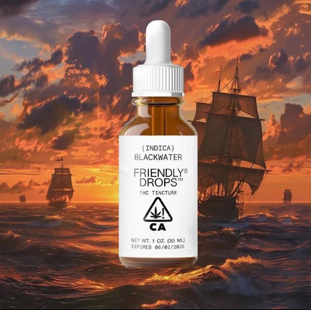 Friendly Farms | 1000mg THC Tincture | Black Water | Indica