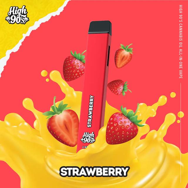 Strawberry | 1G Rechargeable Disposable Vape | Indica | High 90’s