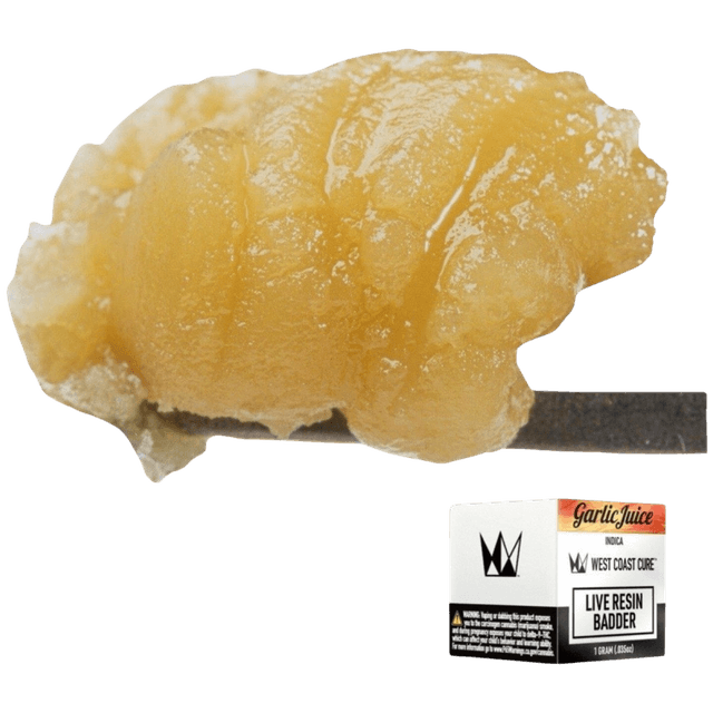 Garlic Juice | West Coast Cure Live Resin Badder | 1g | Hybrid