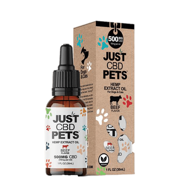 Beef-Flavored 500mg CBD Oil | 1oz Pet Wellness