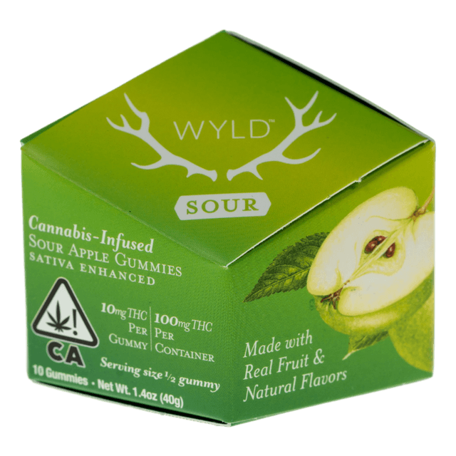 Sour Apple | Cannabis Infused Gummies | 100mg | Sativa | Wyld