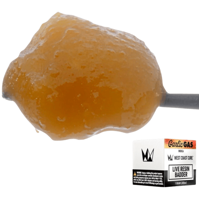 Garlic Gas | West Coast Cure Live Resin Badder | 1g | Hybrid