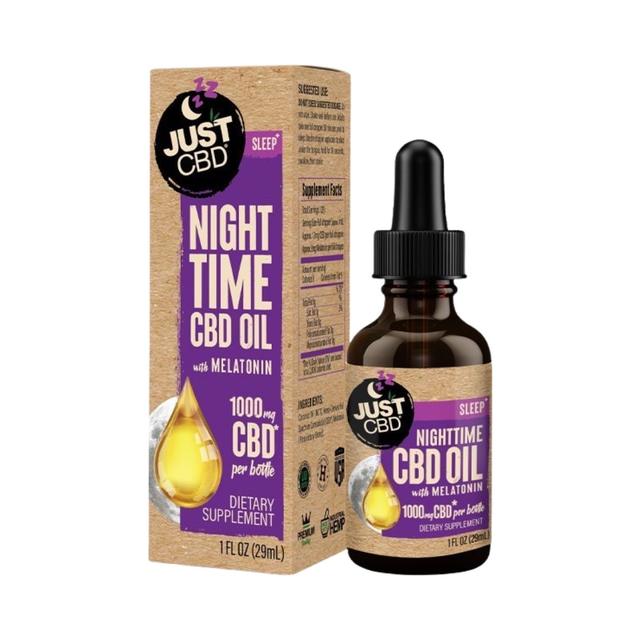 Night Time CBD Oil Full Spectrum Tincture with Melatonin (1000mg) 1oz