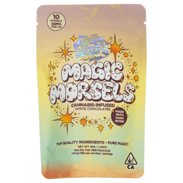 Magic Morsels | Cannabis Infused White Chocolate | Jelly Wizard is