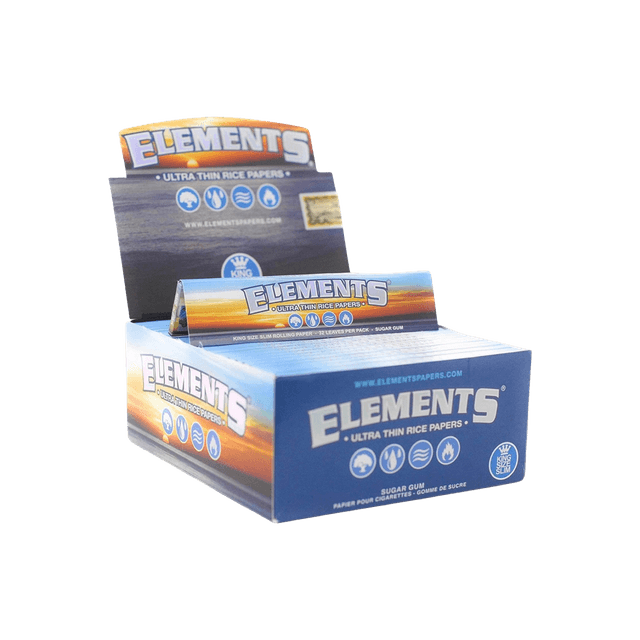 Elements King Size Slim Ultra Thin Rice Rolling Paper