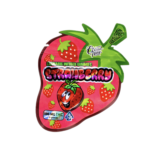 Cloud Nine Strawberry 500mg | Hybrid Edible Delight