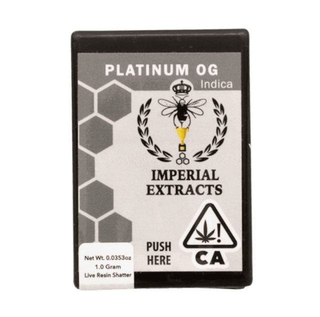 1 Gram Live Resin Shatter by Imperial Extracts | Platinum Og| Indica