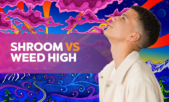shroom high vs weed high