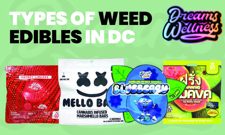 types of weed edibles in dc